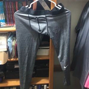 Nike Pro leggings tights running xl gray